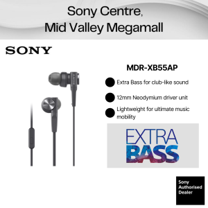 Sony MDR-XB55AP MDRXB55AP XB55AP EXTRA BASS with Microphone In-Ear Headphones