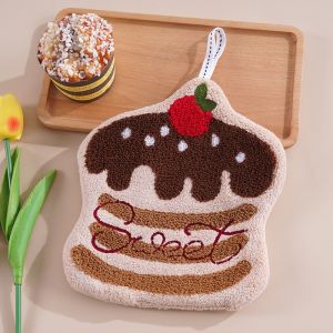 Super Soft Microfiber Hand Towel Kitchen Cute Coral Velvet Refrigerator Towel Hanging Bathroom