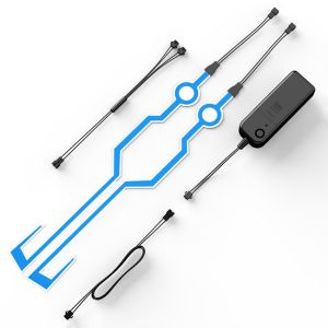 2Pcs Stiker Lampu Led Strip Helm Motor Safety Waterproof Warning Malam Helmet Lampu Led Sein Strip