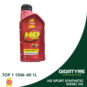 GIGATYRE -TOP 1 HD Sport 15W-40 Diesel Engine Oil – 1L Synthetic Blend | Heavy-Duty Protection