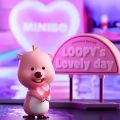 Mô hình đồ chơi Blind box Zanmang Loopy Series Neon Road MINISO. 
