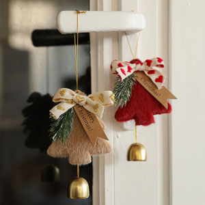 JACIRCLE  ต้นคริสต์มาส 3D Felt Christmas Tree แขวนผนังต้นคริสต์มาส ตกแต่งคริสต์มาส ระฆัง เครื่องประดับแขวน