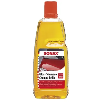 Xà bông rửa xe Sonax Gloss Shampoo 1 Lít và bao tay rửa xe 2 mặt - Nhập khẩu Đức