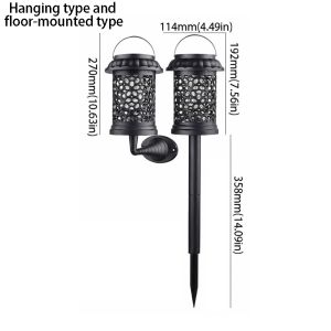 OKDEALS01 Solar-Powered Solar-Powered Mosquito Killer Lamp Type Waterproof Solar-Powered Insect Trap Killer Device Floor-Mounted Floor-Mounted Mosquito Trap Outdoor Use