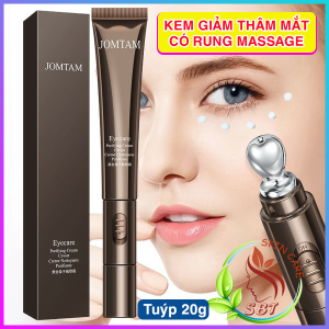 Kem Mắt JOMTAM Chiết Xuất Từ Tinh Chất Vàng 24K Trứng Cá Tầm Tuýp 20g – Rung Massage Giúp Giảm Thâm Quầng Mắt Xóa Tan Bọng Mắt