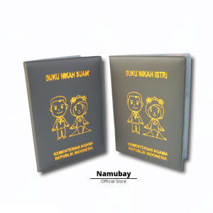 SAMPUL BUKU NIKAH SUAMI ISTRI 1 SET 2 PASANG / COVER BUKU NIKAH / sampul buku nikah unik