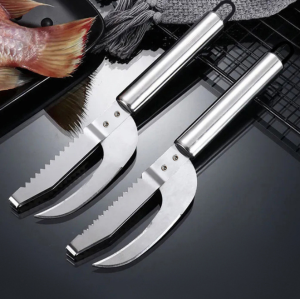 Dao mổ bụng cá bằng thép không gỉ dụng cụ cạo vảy sơ chế cá nguyên con dao loại bỏ vảy cá đa năng