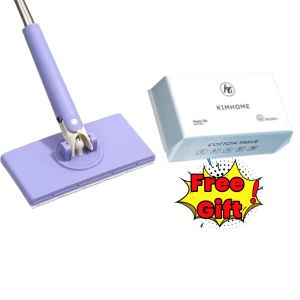 2Pcs Disposable Flat Mop Clip Cloth Wet Tissue Wipes Electrostatic Dust Removal Mop Floor Cleaning Tools