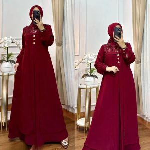 COD - Denara Dress Matt Ceruty Babydoll Size XL Dress Dewasa Kekinian Trendy 2024 Cival Fashionable