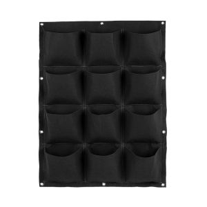 【Local Warehouse】18/36/72Holes Wall Mounted Planting Bag Hanging Vertical Pouch Grow Bag Wall Garden Planter Hangers Outdoor Indoor Flowers Growing Container Pots Hanging Planting Bag Green Grow Container Bag Wall Mounted Planter Vertical Garden Vegetable