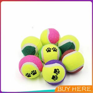 ลูกเทนนิสสำหรับสัตว์เลี้ยง ลูกบอลฝึกสุนัขและแมว โยนเล่นกับสุนัข จัดส่งคละสี  Pet plush tennis BUY HERE