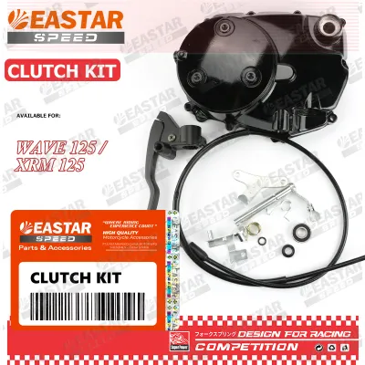 EASTARSPEED Clutch Kit for Wave 125 / XRM 125 - Durable Smooth Gear Shift Enhanced Drivability Gray Finish