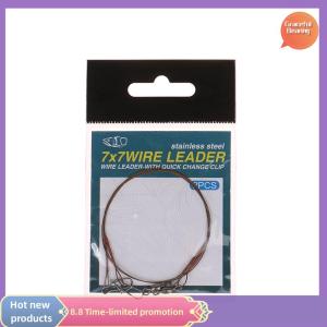 Graceful 2Pcs set Steel Wire Titanium Wire Anti-Biting Line With Pin Fishing Front Wire