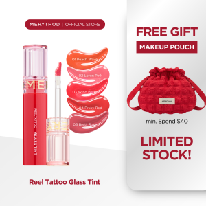 MERYTHOD ReelTattoo Glass Tint – Long-Lasting Lip Tint for a Glossy Natural Look!