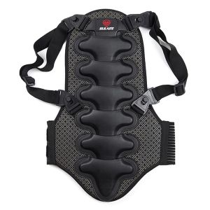 MUQZI Detachable Motorcycle Back Protector Chest Protection Protecting The Spine Skiing Back Protector  Thick EVA Motorbike Vest Protective Outdoor Snowboarding