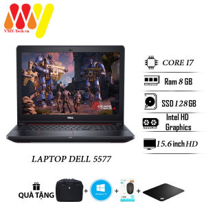 Laptop Dell Inspiron 5577 cấu hình cao Core i7 Ram 8gb ổ cứng SSD 128gb + 500gb card rời VGA màn 15.6 FullHD laptop lướt zin 99% giá tốt