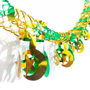 Hiasan Gantung Garland Tarik Bulan Bintang Ketupat Dekorasi Ramadhan Idul Fitri