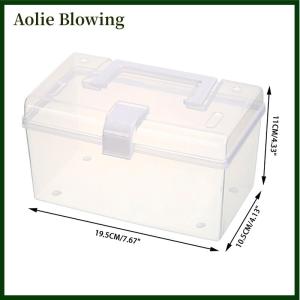 Aolie Mask Storage Box With Handle Household Dust-proof Sealed Large-Capacity Box Waterproof Dustproof Sundries Storage Box Holder