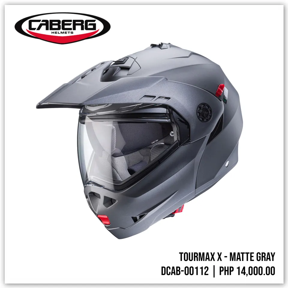 CABERG Tourmax X Matte Modular Helmet Grey (L-XL) (Made in Italy