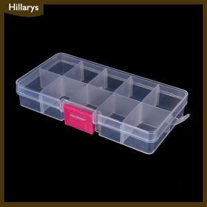 Hillarys Plastic10 Slots Adjustable Jewelry Storage Box Case Craft Organizer Beads