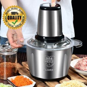 Blender Chopper Penggiling Makanan Daging Bumbu Kapasitas 2Liter Stainless