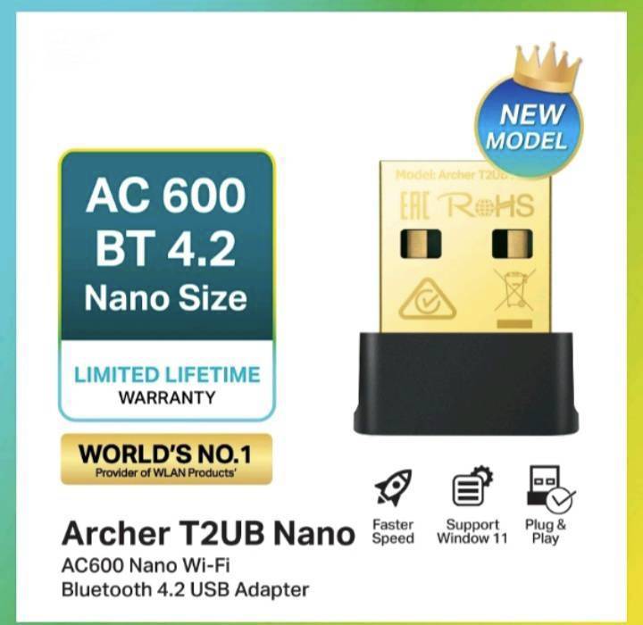 TP-Link Archer T2UB Nano AC600 Nano Wi-Fi Bluetooth 4.2 USB Adapter ตัว ...