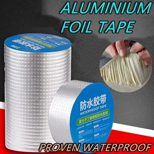 Aluminum Foil Adhesive Tape Butyl Rubber Foil Self Adhesive High ...