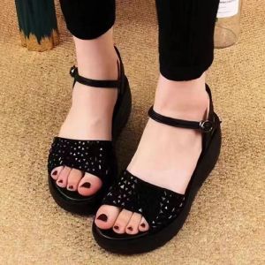 [Free Shipping] WomenS Sandals 2026 New Summer Style Featuring A Wedge Heel Platform Sole And Fashionable Thick-Soled Design