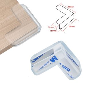 40pcs Safety Soft Transparent PVC Table Protector Corner Protection Furniture Cover Children Anticollision Corner Edge Guard