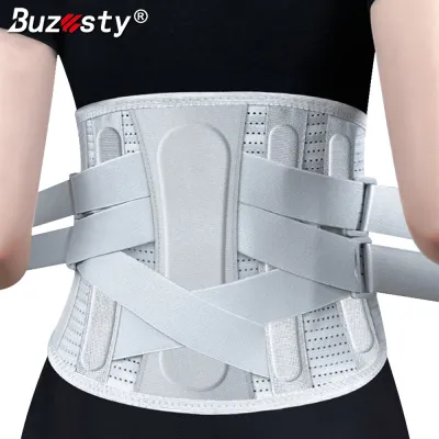 Buzesty nẹp lưng cho giảm đau lưng thấp hơn Đai đeo hỗ trợ thắt lưng với với đệm thắt lưng 3D thiết kế tiện dụng cho thoát vị đĩa đệm đau thần kinh tọa