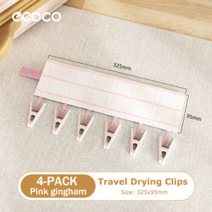 Ecoco Travel Drying Clips Travel Clothes Hangers Foldable Drying Rack Windproof Clips Compact Design