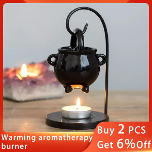 Hanging Pagan Cauldron Oil Burner Incense Burner For Halloween Decorations For Basic Aromatherapy Wax Melting Witch Element