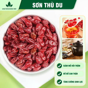 Sơn thù du khô 500g đã tách hạt màu đỏ đẹp không lẫn tạp chất - Chợ Thảo Dược Việt