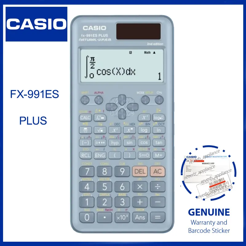 Casio Original fx-991ES Plus 2nd Edition Scientific Calculator Applicable  to Entrance Examination