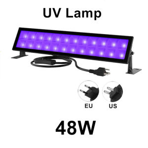 Angelila Đèn LED UV Màu Đen Đèn Rửa Tường LED RGB NGOÀI TRỜI Thanh Đèn Đen 48W Có Phích Cắm & Công Tắc EU Hoặc Mỹ Đồ Dùng Phát Sáng Trong Bóng Tối Cho Đèn Sân Khấu Halloween Sơn Cơ Thể poste Huỳnh Quang Và Vv