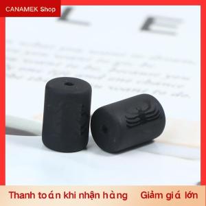 CS 12 hoàng đạo hạt Charms Matte đen Onyx chòm sao hạt xi lanh Mặt dây chuyền
