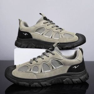 TrendSole Original Outdoor Hiking Shoes Thick Sole Non-slip Climbing Shoes Wear-resistant Work Shoes Men Casual Sneaker