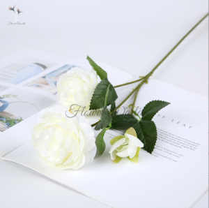 [FlowerWorld]Artificial Bunga Peony 3 Cabang Bunga Palsu Plastik Buatan Imitasi Hias Dekor Buket Bouquet Rumah Pesta/Bunga Hias Plastik/Bunga Hias Plastik Murah Dan Import/Bunga Hias Per Tangkai