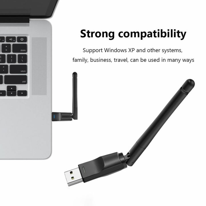 Usb Dongle Wireless Wifi Adapter Antenna 150 Mbps Receiver Laptop Pc 