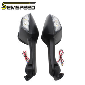 SEMSPEED Motorcycle Side Rearviews Rear Mirror Signal Light For CFMOTO 450SR 2021-2023