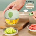 818 TOHA Manual Chopper Meat Grinder mini Food Processor Pounding Garlic Cutting Peppers Puree. 