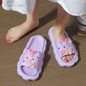 NQshop [ใหม่แกะกล่อง] รองเท้าแตะแบบสวม รองเท้าแฟชั่นหัวโตงานดี🌈 ใส่สบาย ยืนนานๆได้ไม่เมื่อยกเท้า เหมาะกับทุกโอกาส มาพร้อมตัวติด ราคาคือจึ้งเวอร์นะแก ตำโลด✨