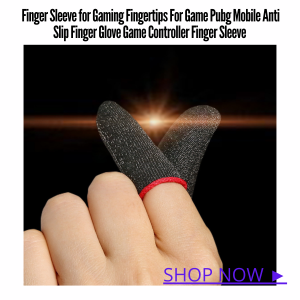2pair Finger Sleeve for Gaming Fingertips For Game Pubg Mobile Anti Slip Finger Glove Game Controller Finger Sleeve
