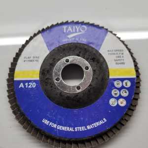 Amplas susun TAIYO / flap disc 4in wheel bundar TAIYO A120