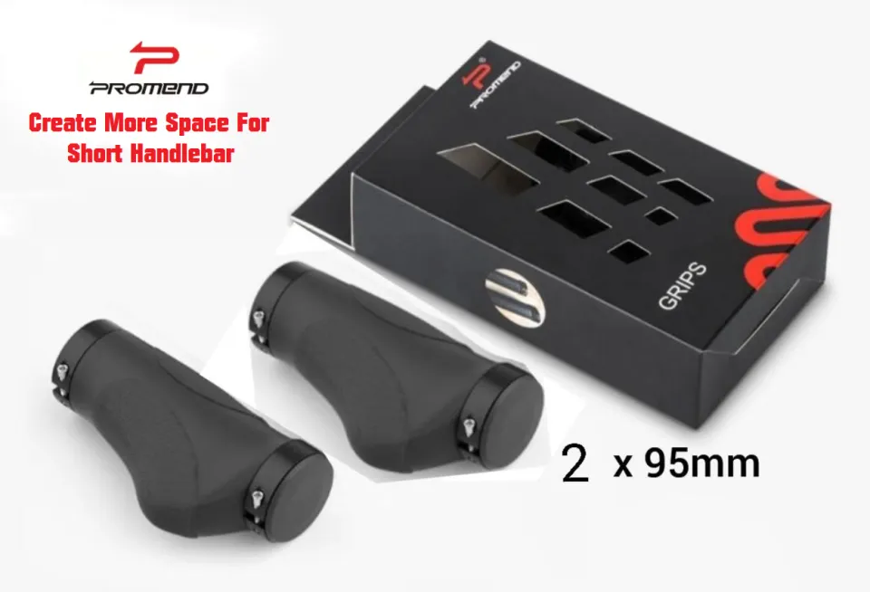 PROMEND Bike Bicycle Grip Handle Bar Ergonomic Grip Rubber Folding