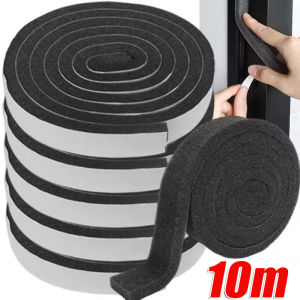 10m Self-adhesive Foam Sealing Strip / Door Window Dustproof Sponge Strip / Soundproof Home Insulation Seal Tape