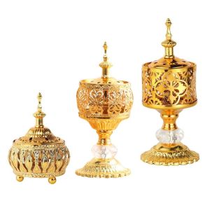 HUNIU Arabic Style Middle Eastern Incense Holder Handmade Creative Hollow Tower Burner Exquisite Delicate Arabian Incense Burner Home Decoration