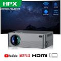 HPX Smart Projector Mini Portable 1080P 4K Ultra HD Android 10.0 Dual WIFI With Bluetooth Netflix YOUTUBE Home Theater Projector Support HDMI USB PS HD Ilepo Smart Projector. 