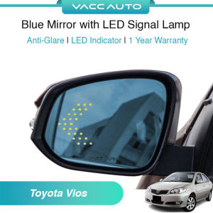 Toyota Vios NCP42 ( 2003 - 2006 ) Anti Glare Blue Mirror with LED Indicator Light VACC AUTO 1 Year Warranty