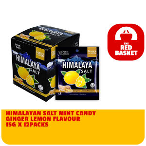 HIMALAYA SALT MINT CANDY GINGER LEMON FLAVOR 15G X 12PACKS